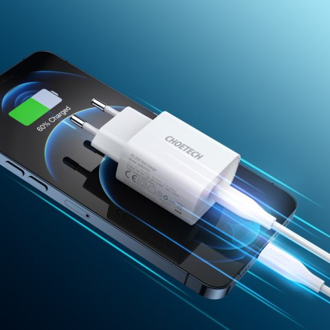 Ładowarka sieciowa USB Typ C PD 20W biały Ładowarka sieciowa USB Typ C PD 20W biały