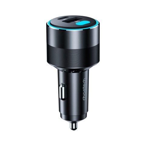 Szybka ładowarka samochodowa 130W 2xUSB-C + USB-A czarny Szybka ładowarka samochodowa 130W 2xUSB-C + USB-A czarny