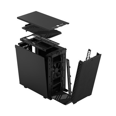 Fractal Design Define 7 Mini Black Solid, mATX, Mini-DTX, Mini ITX, zasilacz w zestawie Nie