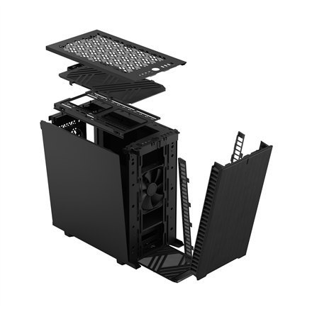 Fractal Design Define 7 Mini Black Solid, mATX, Mini-DTX, Mini ITX, zasilacz w zestawie Nie