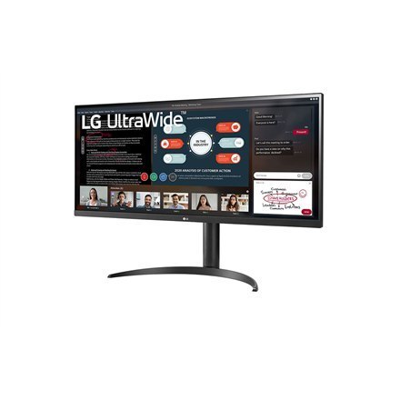 LG 34WP550-B 34", IPS, UltraWide Full HD, 2560 x 1080 piksele, 21:9, 5 ms, 200 cd/m², Czarny, Wyjście słuchawkowe, 75 Hz, Liczba LG 34WP550-B 34", IPS, UltraWide Full HD, 2560 x 1080 piksele, 21:9, 5 ms, 200 cd/m², Czarny, Wyjście słuchawkowe, 75 Hz, Liczba