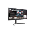LG 34WP550-B 34", IPS, UltraWide Full HD, 2560 x 1080 piksele, 21:9, 5 ms, 200 cd/m², Czarny, Wyjście słuchawkowe, 75 Hz, Liczba