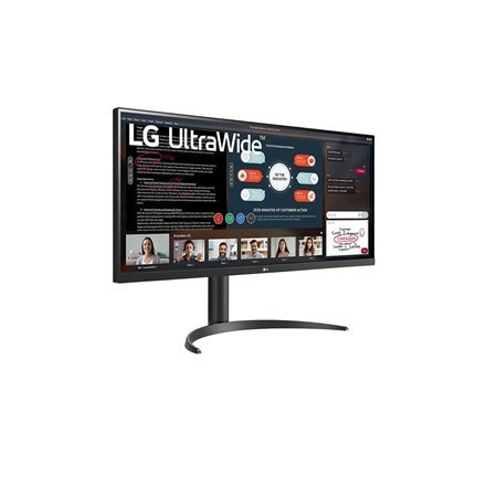 LG 34WP550-B 34", IPS, UltraWide Full HD, 2560 x 1080 piksele, 21:9, 5 ms, 200 cd/m², Czarny, Wyjście słuchawkowe, 75 Hz, Liczba LG 34WP550-B 34", IPS, UltraWide Full HD, 2560 x 1080 piksele, 21:9, 5 ms, 200 cd/m², Czarny, Wyjście słuchawkowe, 75 Hz, Liczba