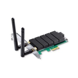 TP-LINK Archer T6E, Dual Band PCI Express Adapter 2.4GHz/5GHz, 802.11ac, 400+867 Mbps, 2xDetachable antennas