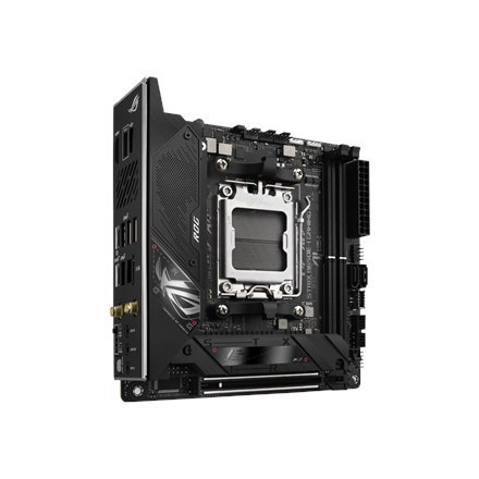 Asus ROG STRIX B650E-I GAMING WIFI Rodzina procesorów AMD, Gniazdo procesora AM5, DDR5 DIMM, Gniazda pamięci 2, Obsługiwane inte