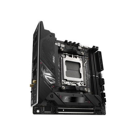 Asus ROG STRIX B650E-I GAMING WIFI Rodzina procesorów AMD, Gniazdo procesora AM5, DDR5 DIMM, Gniazda pamięci 2, Obsługiwane inte