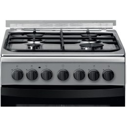 INDESIT Kuchenka IS5G5PHX/E Płyta grzewcza typ gaz, Piekarnik typ elektryczny, Stal nierdzewna, Szerokość 50 cm, Grillowanie, 60