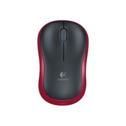 Mysz Logitech M185 Wireless, Nie, Czerwona, Tak, Połączenie bezprzewodowe