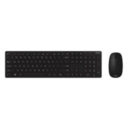 Asus W5000 Zestaw klawiatury i myszy, bezprzewodowy, mysz w zestawie, baterie w zestawie, PL, czarny