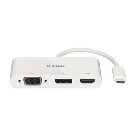 D-Link 3-in-1 USB-C to HDMI/VGA/DisplayPort Adapter DUB-V310 0,11 m D-Link 3-in-1 USB-C to HDMI/VGA/DisplayPort Adapter DUB-V310 0,11 m