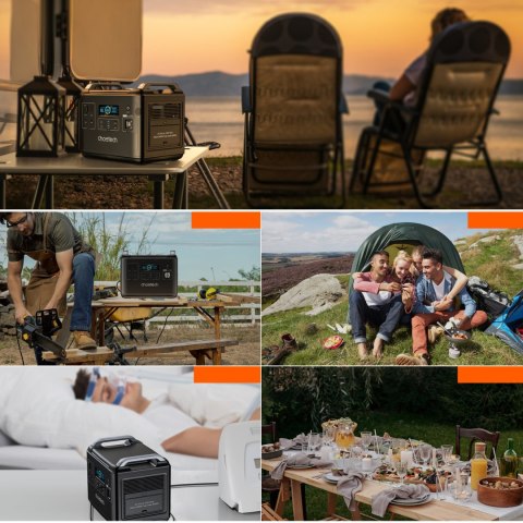 Przenośna stacja ładująca + powerbank BS006 Super Mini 2000W czarny Przenośna stacja ładująca + powerbank BS006 Super Mini 2000W czarny