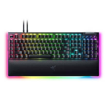Razer mechaniczna klawiatura do gier BlackWidow V4 Pro RGB LED light, amerykańska, przewodowa, czarna, zielone przełączniki, kla Razer mechaniczna klawiatura do gier BlackWidow V4 Pro RGB LED light, amerykańska, przewodowa, czarna, zielone przełączniki, kla