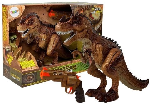 Ruchomy Dinozaur Tyranozaur Para Wodna Pistolet Dźwięk Światła Żółty Ruchomy Dinozaur Tyranozaur Para Wodna Pistolet Dźwięk Światła Żółty
