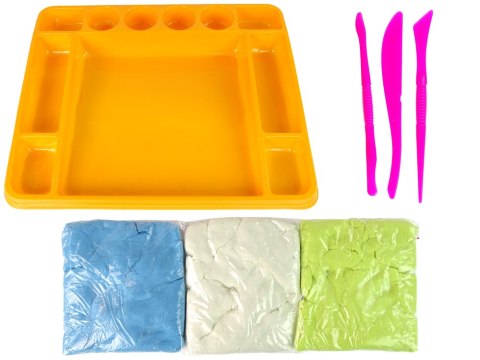 Duży Zestaw Piasek Kinetyczny Magic Sand Świeci W Ciemności UV 1,5kg Piasku Duży Zestaw Piasek Kinetyczny Magic Sand Świeci W Ciemności UV 1,5kg Piasku