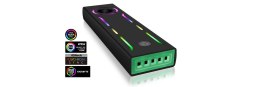 Raidsonic ICY BOX IB-G1826MF-C31 External Type-C gaming enclosure for M.2 NVMe SSD, ARGB Illumination USB 3.1 (Gen 2) Type-C an