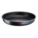 TEFAL Zestaw patelni L1589132 Ingenio XL Force Frying, Średnica 24/28 cm, Zdejmowany uchwyt, Czarny