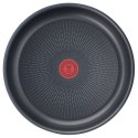 TEFAL Zestaw patelni L1589132 Ingenio XL Force Frying, Średnica 24/28 cm, Zdejmowany uchwyt, Czarny