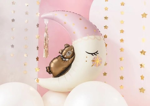 Balon foliowy Miś na księżycu 80cm x 98cm Balon foliowy Miś na księżycu 80cm x 98cm