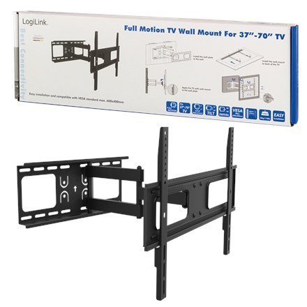 Logilink BP0028 Uchwyt ścienny TV, 37"-70", pochylenie +10°-20°,swievel +-90°, 475mm Logilink Wall Mount, 37-70 ", Maksymalna wa Logilink BP0028 Uchwyt ścienny TV, 37"-70", pochylenie +10°-20°,swievel +-90°, 475mm Logilink Wall Mount, 37-70 ", Maksymalna wa