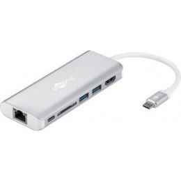 Goobay USB-C Premium Multiport-Dock 76788 Srebrny