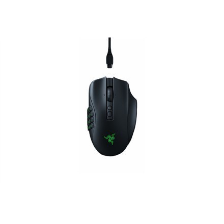 Razer Naga V2 Pro Gaming Mouse, oświetlenie LED RGB, 2.4GHz, Bluetooth, bezprzewodowa, czarna Razer Naga V2 Pro Gaming Mouse, oświetlenie LED RGB, 2.4GHz, Bluetooth, bezprzewodowa, czarna