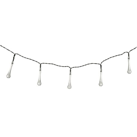 Lampki solarne ogrodowe sople 6,5m 30LED ciepły biały Lampki solarne ogrodowe sople 6,5m 30LED ciepły biały