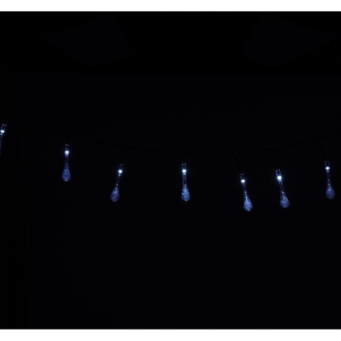 Lampki solarne ogrodowe sople 6,5m 30LED zimny biały Lampki solarne ogrodowe sople 6,5m 30LED zimny biały