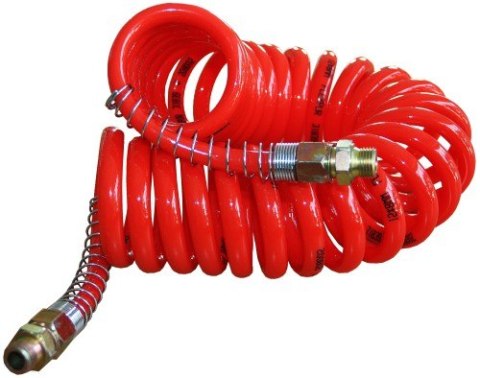 Przewód Spiralny Pneumatyczny M22 6m Silikonowy Czerwony Przewód Spiralny Pneumatyczny M22 6m Silikonowy Czerwony