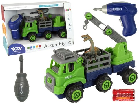 Ciężarówka Transport Dinozaury Dźwig Wkrętarka Śrubokręt Do Rozkręcania Ciężarówka Transport Dinozaury Dźwig Wkrętarka Śrubokręt Do Rozkręcania