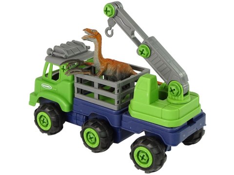 Ciężarówka Transport Dinozaury Dźwig Wkrętarka Śrubokręt Do Rozkręcania Ciężarówka Transport Dinozaury Dźwig Wkrętarka Śrubokręt Do Rozkręcania