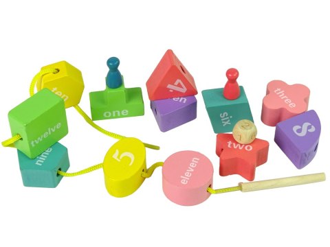 Drewniana Kostka Edukacyjna Sorter Liczby Gra Pionki Labirynt Koraliki Drewniana Kostka Edukacyjna Sorter Liczby Gra Pionki Labirynt Koraliki