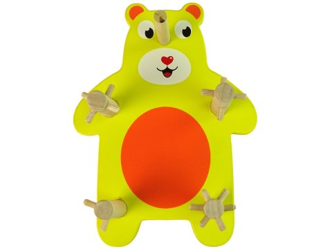 Drewniane Klocki Sorter Misie Różne Kształty Drewniane Klocki Sorter Misie Różne Kształty