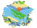 Drewniane Klocki Zamek Piraci Okręt 46 Elementów Puzzle Liczby
