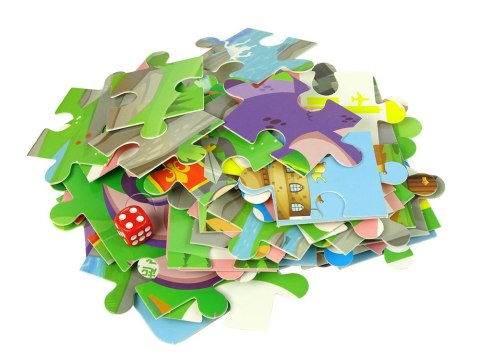 Drewniane Klocki Zamek Rycerz Smok 66 Elementów Gra Puzzle Drewniane Klocki Zamek Rycerz Smok 66 Elementów Gra Puzzle