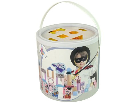 Drewniane Klocki Zamek Rycerz Smok 66 Elementów Gra Puzzle Drewniane Klocki Zamek Rycerz Smok 66 Elementów Gra Puzzle