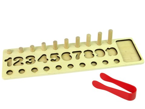 Plansza Drewniana Edukacyjna 3 w 1 Liczby Sorter Kolorowa Plansza Drewniana Edukacyjna 3 w 1 Liczby Sorter Kolorowa