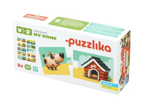 Puzzle "Mój dom" Łamigłówka Gdzie mieszkają zwierzątka 13074 Puzzle "Mój dom" Łamigłówka Gdzie mieszkają zwierzątka 13074
