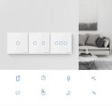 Dotykowy włącznik światła przełącznik przycisk WiFi 433 MHz RF czarny T3EU1C-TX