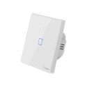 Jednokanałowy dotykowy włącznik światła przełącznik przycisk WiFi biały T2EU1C-TX
