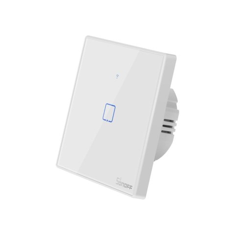 Jednokanałowy dotykowy włącznik światła przełącznik przycisk WiFi biały T2EU1C-TX Jednokanałowy dotykowy włącznik światła przełącznik przycisk WiFi biały T2EU1C-TX