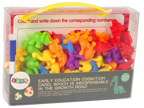 Zabawka Edukacyjna Dinozaury Karty Zadań Liczenie Sorter 72 Elementy Zabawka Edukacyjna Dinozaury Karty Zadań Liczenie Sorter 72 Elementy