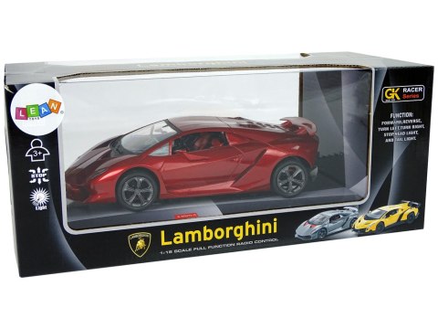 Auto Sportowe R/C 1:18 Lamborghini Sesto Elemento Czerwone 2.4 G Światła Auto Sportowe R/C 1:18 Lamborghini Sesto Elemento Czerwone 2.4 G Światła