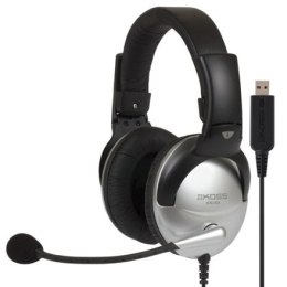 Koss Gaming headphones SB45 USB Wired, On-Ear, Microphone, USB Type-A, Noice canceling, Silver/Black