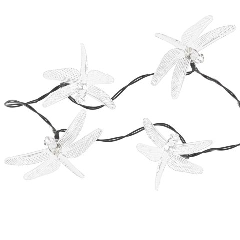 Lampki ogrodowe solarne ważki 6,5m 30LED multikolor Lampki ogrodowe solarne ważki 6,5m 30LED multikolor