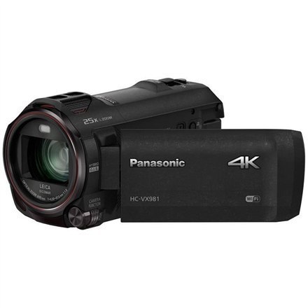 Panasonic HC-VX980EP-K 3840 x 2160 pixels, Digital zoom 60/1500 x, Black, Wi-Fi, LCD, Image stabilizer, Optical zoom 20 x, 3.0 "