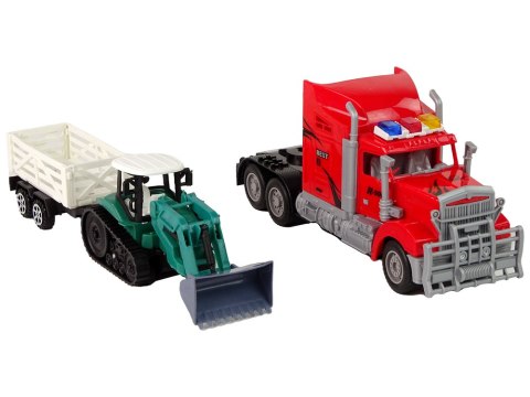 Ciężarówka Z Lawetą Zdalnie sterowana R/C Maszyna z przyczepą Ciężarówka Z Lawetą Zdalnie sterowana R/C Maszyna z przyczepą