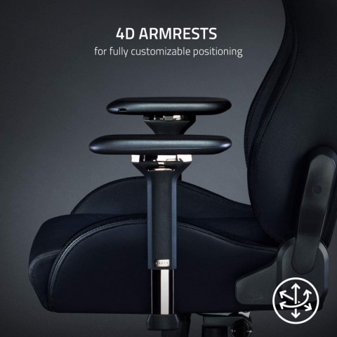 Razer Premium Gaming Chair with Lumbar Support Iskur Black Razer Premium Gaming Chair with Lumbar Support Iskur Black