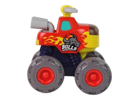 Samochód Auto Monster Truck Byk Czerwony Dla Niemowląt Duże Koła Samochód Auto Monster Truck Byk Czerwony Dla Niemowląt Duże Koła