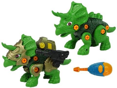 Dinozaur Do Rozkręcania Majsterkowanie Triceratops Zielony Efekty Świetlne Dźwięki Dinozaur Do Rozkręcania Majsterkowanie Triceratops Zielony Efekty Świetlne Dźwięki
