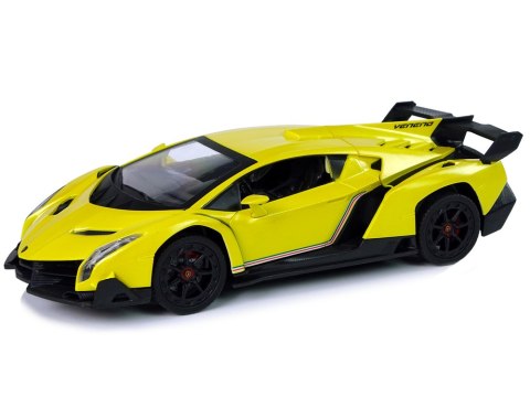 Auto Sportowe R/C 1:24 Lamborghini Veneno Żółte 2.4 G Światła Auto Sportowe R/C 1:24 Lamborghini Veneno Żółte 2.4 G Światła